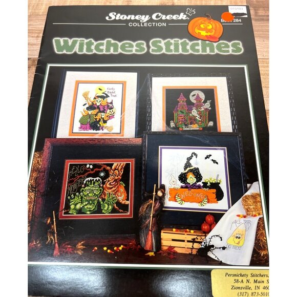 Stoney Creek Witches Stitches Halloween Cross-Stitch Pattern Book - Picture 2 of 3